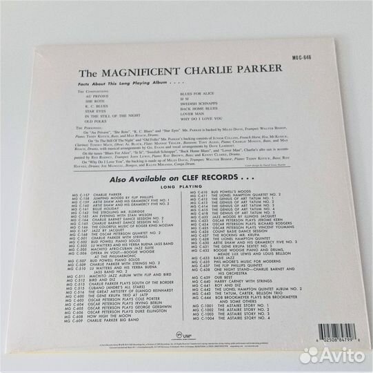 Charlie Parker - The Magnificent Charlie Parker LP