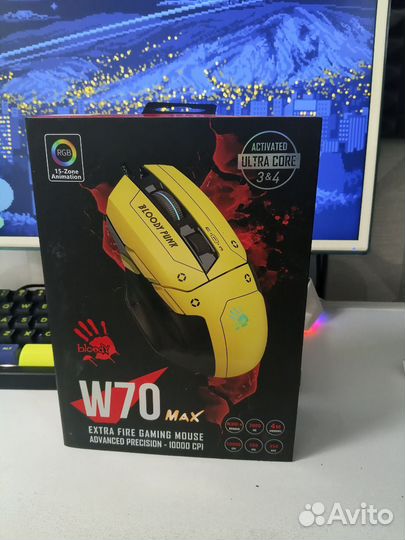 Игровая мышь bloody w70 max bloody punk