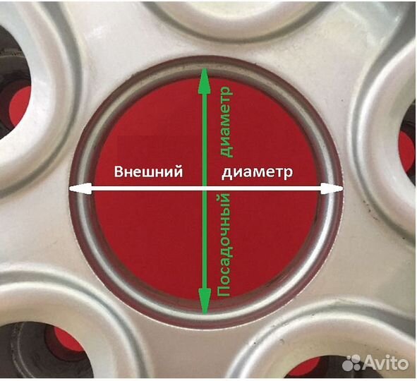 Колпачок ступицы volkswagen 60/59 мм