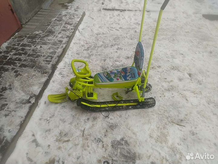 Снегокат с колесами бу