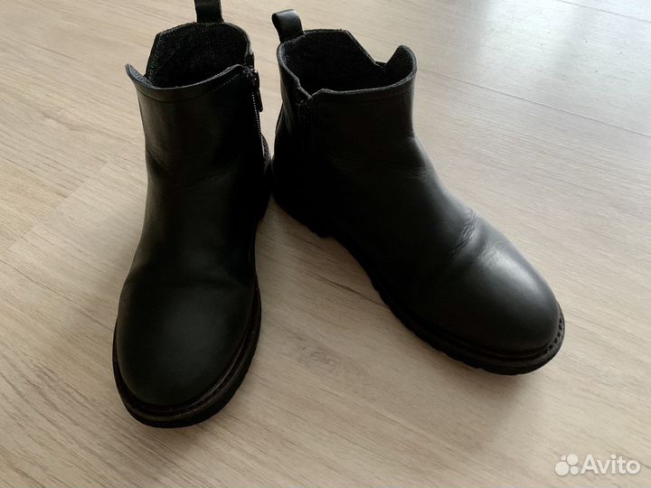 Кожаные ботинки zara