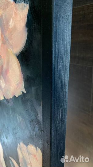 Картина маслом пионы 50х70