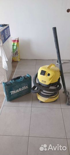Строительный пылесос karcher wd 3 p Макита перф