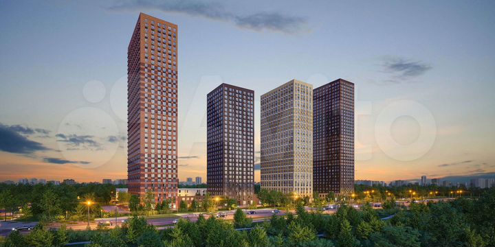 Квартира-студия, 25,7 м², 15/33 эт.