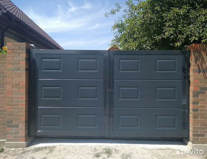 Распашные ворота Въездные ворота Уличные