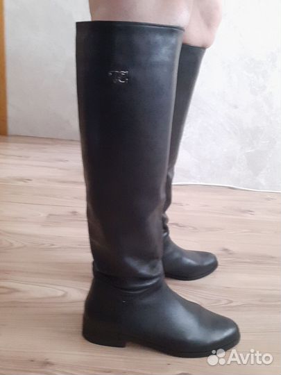 Сапоги демисезонные натуральная кожа 39