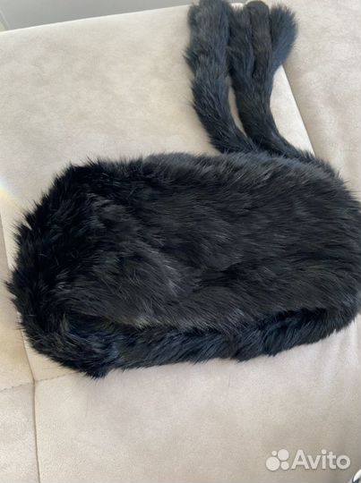 Шапка из кролика(вязаная)