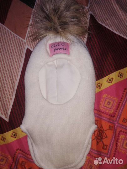 Шапка шлем для девочки