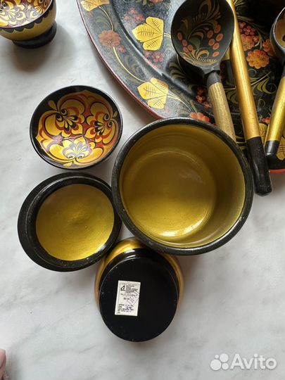 Хохлома посуда