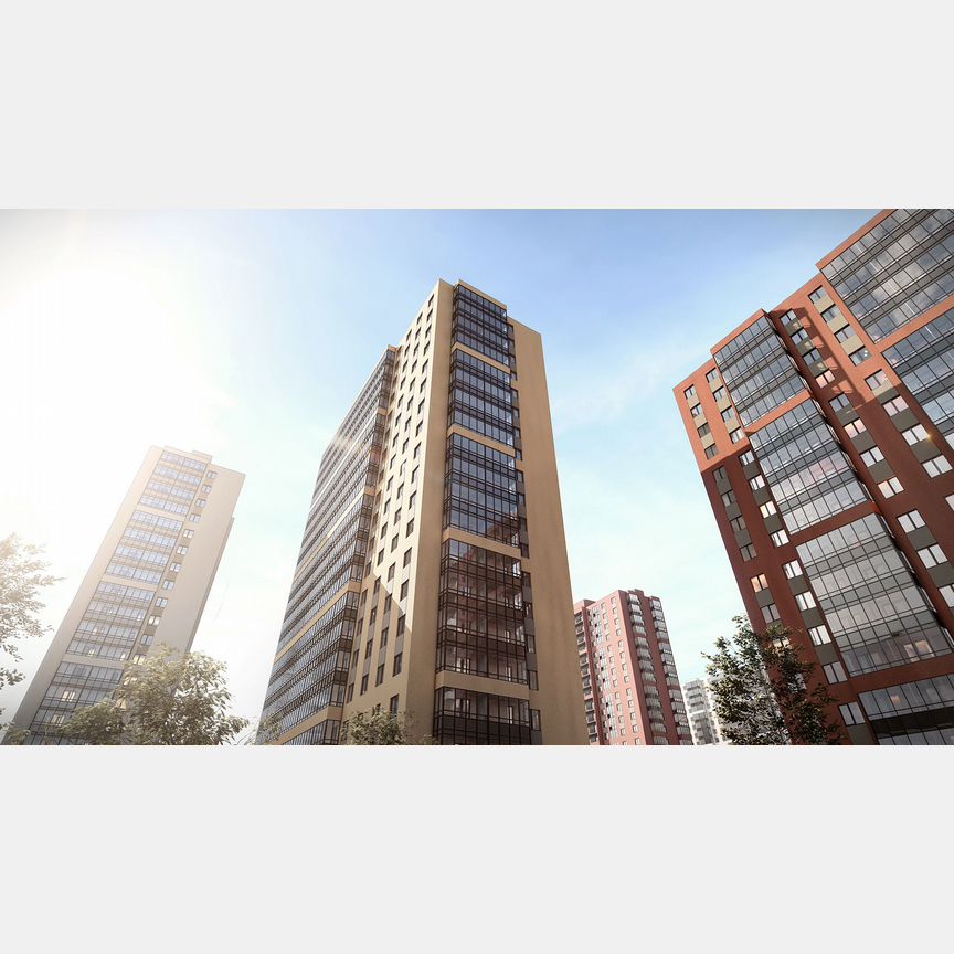 2-к. квартира, 57,4 м², 8/17 эт.