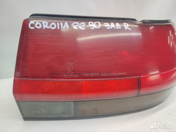 Toyota Corolla ee 90 фонарь задний правый