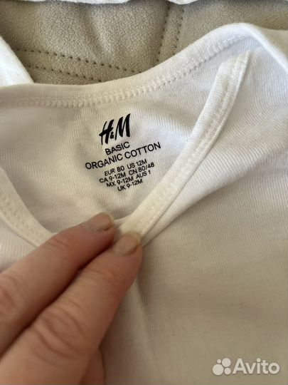 Боди комплект H&M размер 80 комплект 5 штук