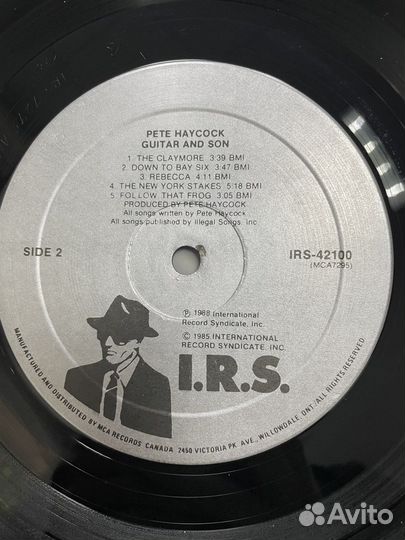 Pete haycock guitar AND SON 1988 Canada винил
