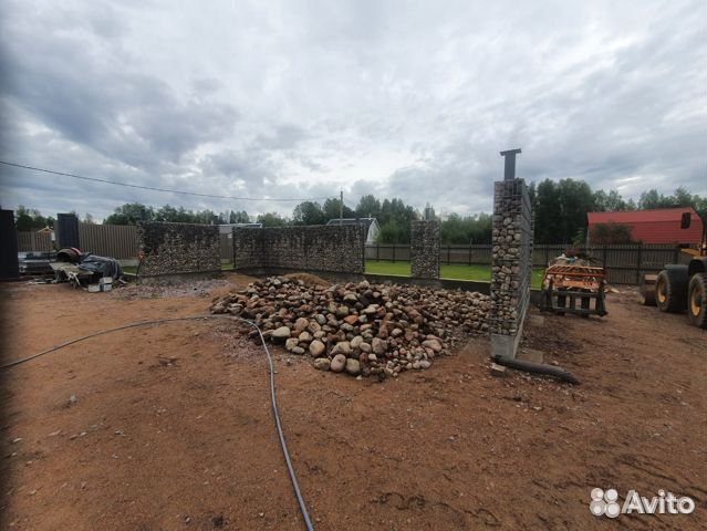 Забор из габионов