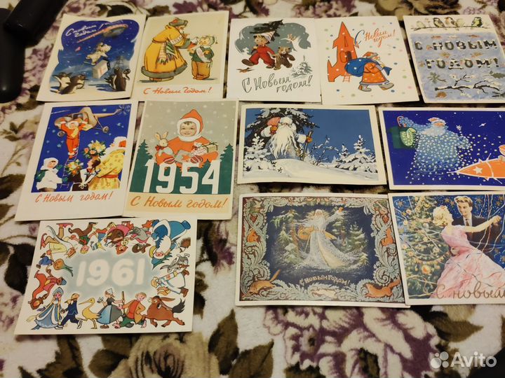 Открытки СССР подписанные