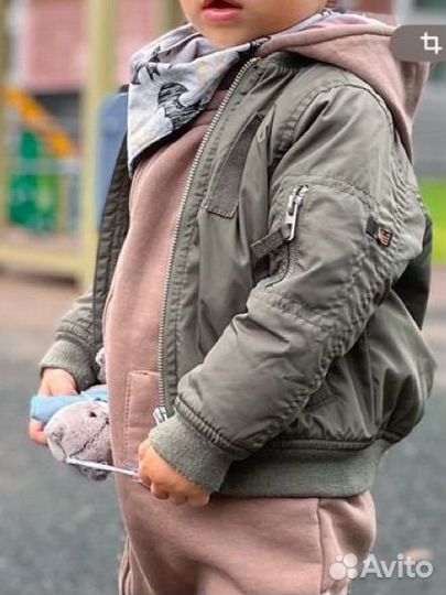 Куртка детская hm 92 зеленая