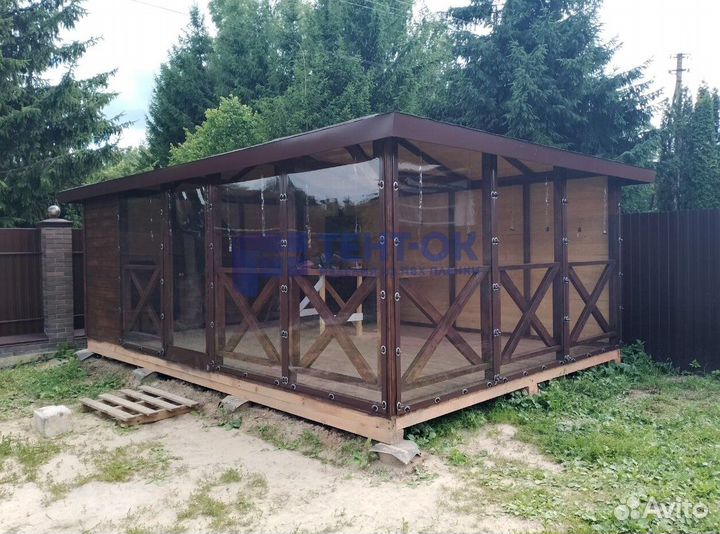 Жидкие окна для беседки