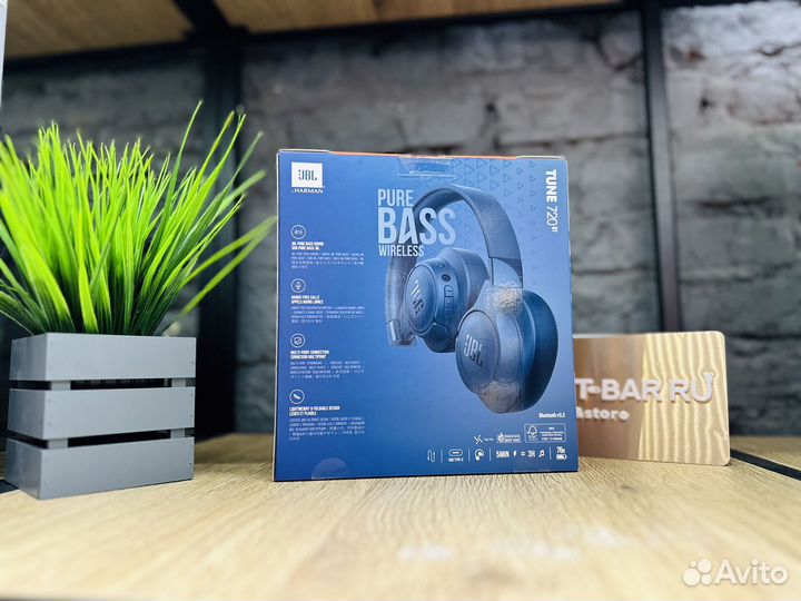 Беспроводные наушники JBL tune 720BT Blue