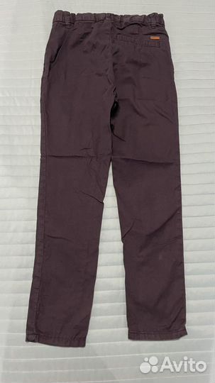 Брюки для мальчика темно-синие, 128 размер, H&M