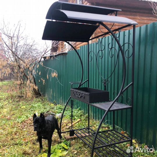 Мангал с крышей