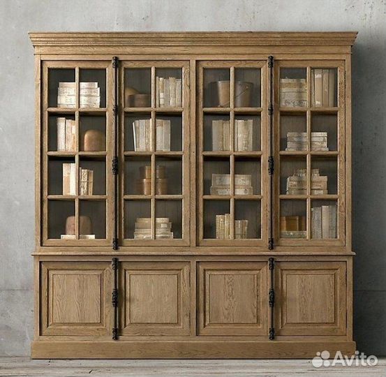 Шкаф для книг из массива дерева для книг