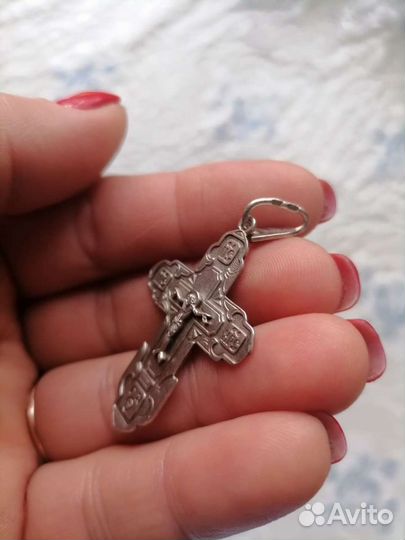 Серебряный крест большой