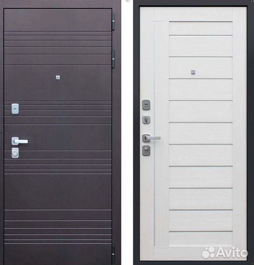 Дверь входная Шоколад металлическая Дуэт