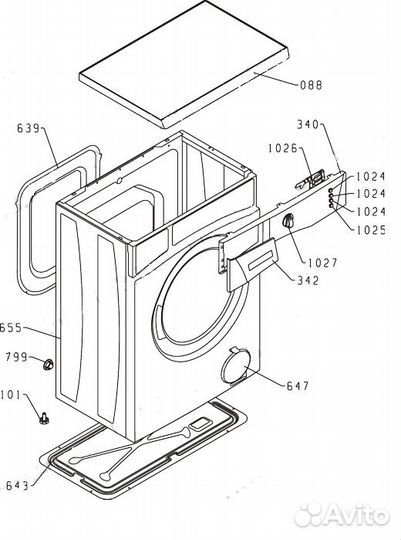 Запчасти б/у стиральной машины Gorenje WS50105