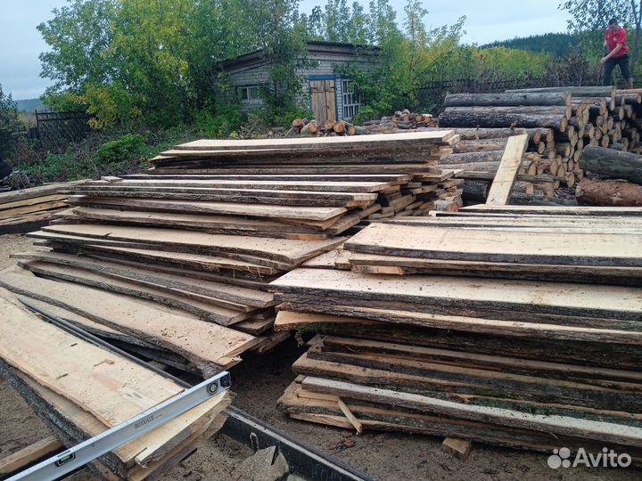 Липа доска необрезная