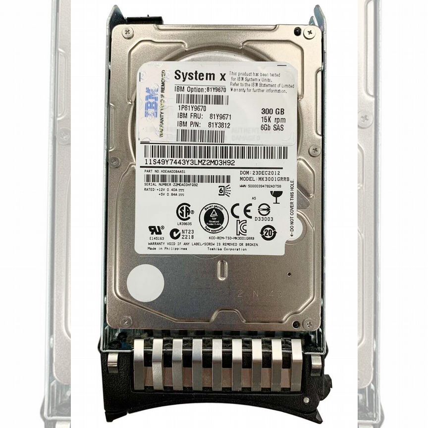 [81Y9671] Жесткий Диск Ibm 300gb 81y3812 Sas 2.5 81y9671