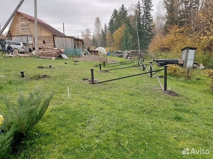 Фундамент на винтовых сваях