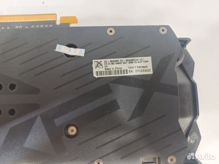 Видеокарта rx580 8gb xfx