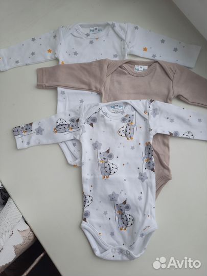 Комплект боди для малышей 56