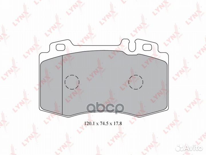 Колодки торм. диск. перед. BD-5324 lynxauto
