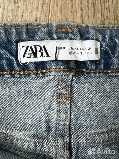 Юбка джинсовая zara xs