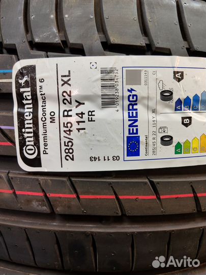 Continental PremiumContact 6 285/45 R22 и 325/40 R22 114Y