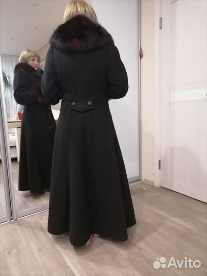 Пальто зимнее женское драповое 44 р