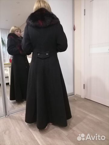 Пальто зимнее женское драповое 44 р