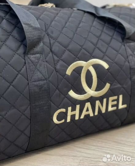 Спортивная сумка chanel с отделом под обувь