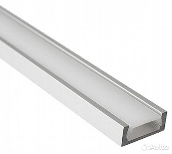Профиль прямой для LED ленты 15х06мм 2 метра новый