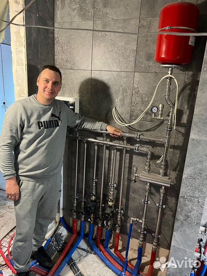 Монтаж тёплых полов и водоснабжения под ключ