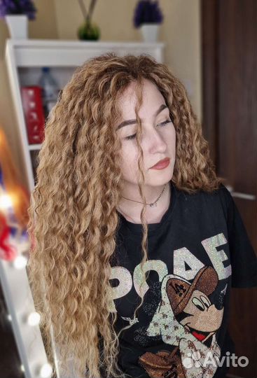 Афрокудри на каркас, афролоконы