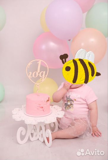 Топпер деревянный на торт