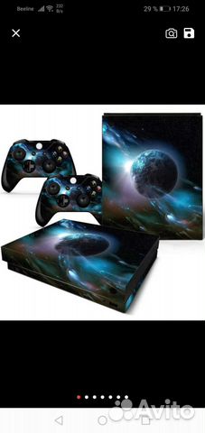 Виниловая наклейка на xbox one x