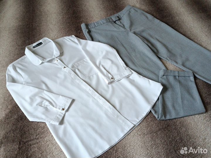 Школьная одежда/брюки/блузка/ на девочку 42-44