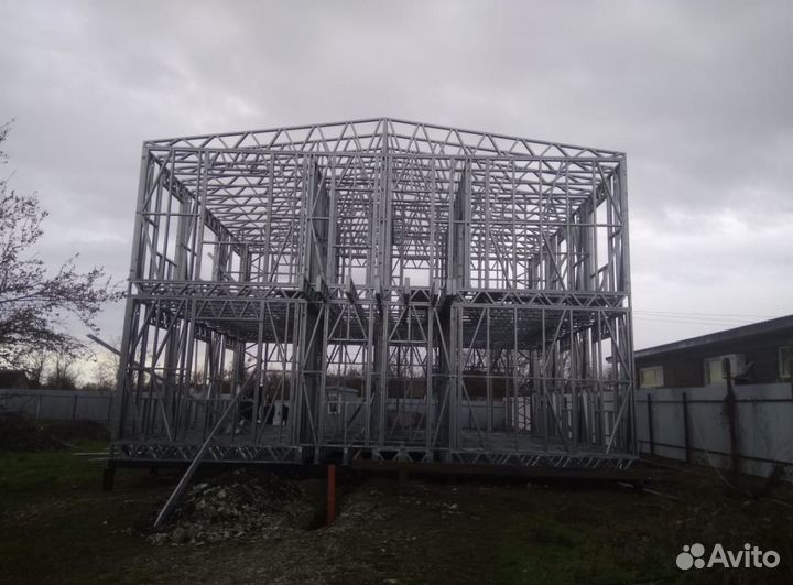 Лстк каркас торгово-офисного здания площадью 242 м