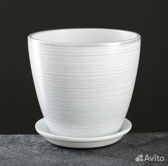 Горшок керамический для цветов 2л