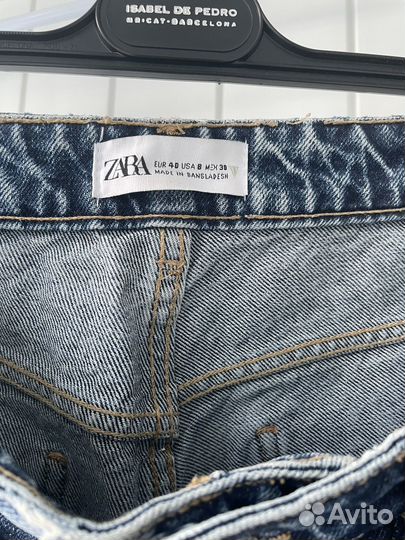 Джинсы zara мом 38 размер