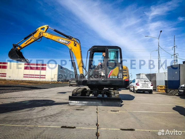 Мини-экскаватор Sany SY55C, 2023