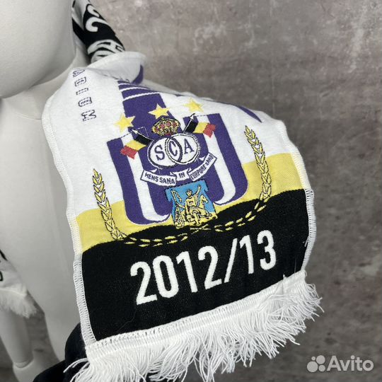 Шарф FC Zenit x Anderlecht Винтаж Футбол Зенит